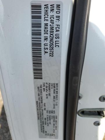 1C4PJMBX2ND525722 - 2022 JEEP CHEROKEE TRAILHAWK თეთრი ფოტო 12