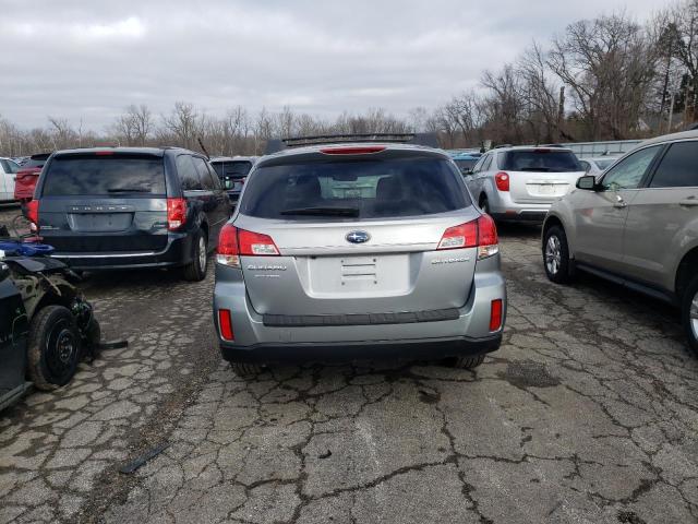 4S4BRCGC1B3318707 - 2011 SUBARU OUTBACK 2.5I PREMIUM GRAY photo 6