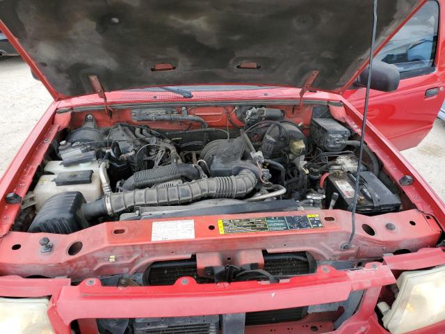 1FTYR10U54PA41853 - 2004 FORD RANGER RED photo 11