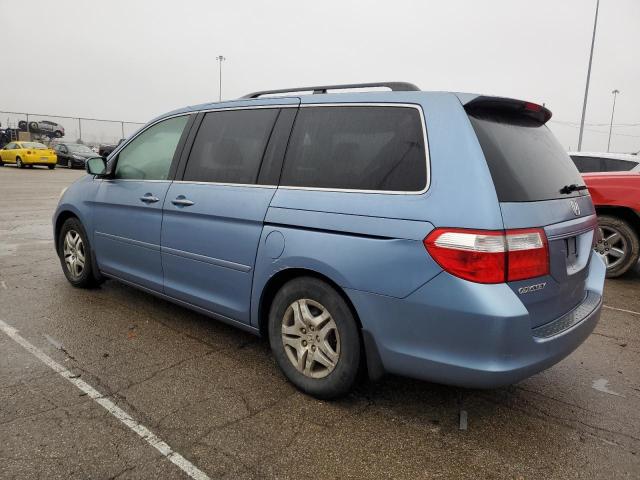 5FNRL38407B032417 - 2007 HONDA ODYSSEY EX BLUE photo 2