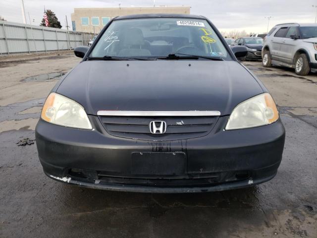 2HGES16552H504438 - 2002 HONDA CIVIC LX BLACK photo 5