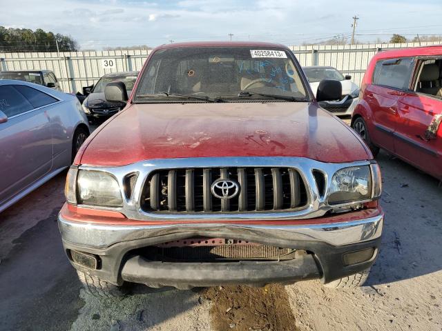 5TEGN92N32Z079678 - 2002 TOYOTA TACOMA DOUBLE CAB PRERUNNER BURGUNDY photo 5