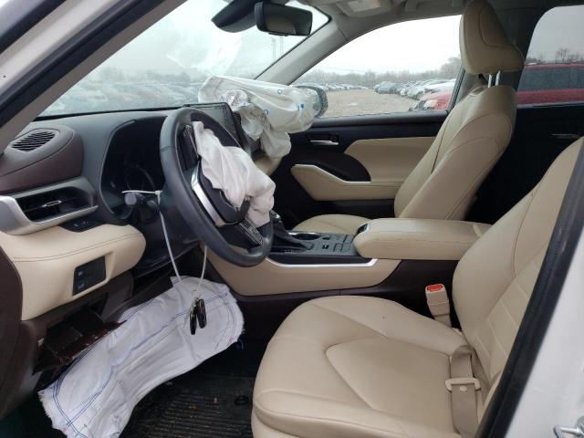 5TDGZRBH7MS060162 - 2021 TOYOTA HIGHLANDER XLE WHITE photo 7