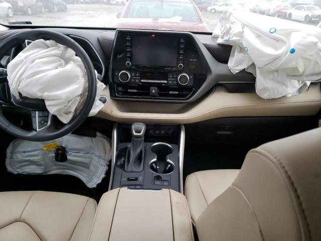 5TDGZRBH7MS060162 - 2021 TOYOTA HIGHLANDER XLE WHITE photo 8