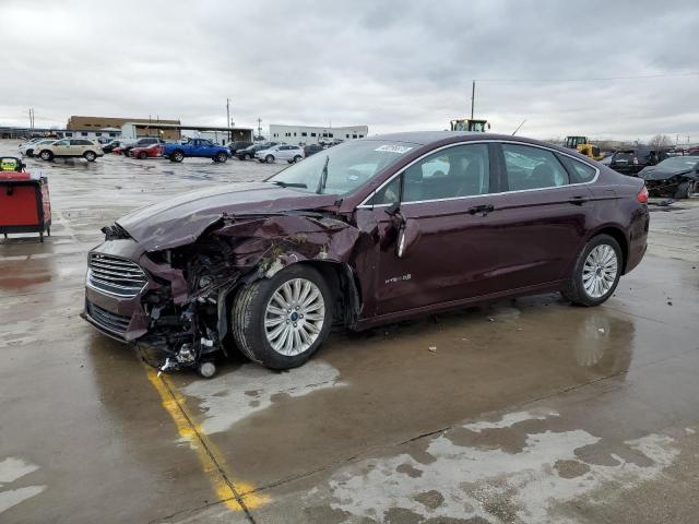 3FA6P0LU7DR387467 - 2013 FORD FUSION SE HYBRID PURPLE photo 1