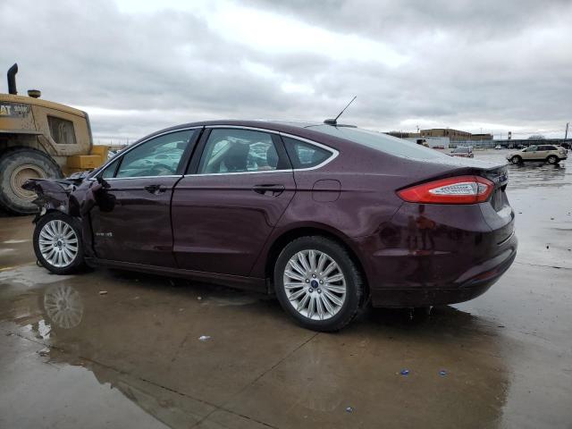 3FA6P0LU7DR387467 - 2013 FORD FUSION SE HYBRID PURPLE photo 2