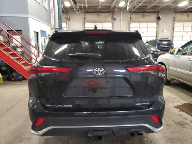 5TDJZRBH5MS124642 - 2021 TOYOTA HIGHLANDER XSE BLACK photo 6