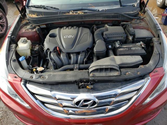 5NPEC4AC8CH378412 - 2012 HYUNDAI SONATA SE RED photo 11