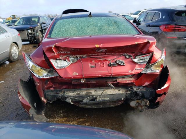 5NPEC4AC8CH378412 - 2012 HYUNDAI SONATA SE RED photo 6