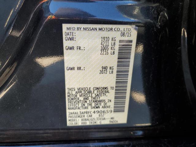 1N4AL3AP8FC490659 - 2015 NISSAN ALTIMA 2.5 GRAY photo 12