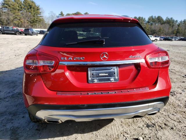 WDCTG4GB5GJ194031 - 2016 MERCEDES-BENZ GLA 250 4MATIC RED photo 6