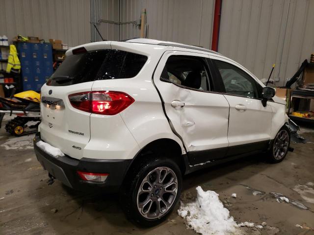 MAJ6P1WL6JC249650 - 2018 FORD ECOSPORT TITANIUM WHITE photo 3