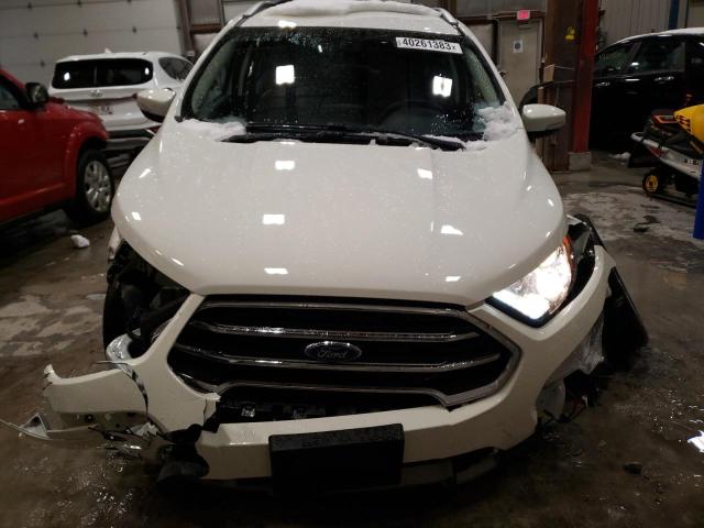 MAJ6P1WL6JC249650 - 2018 FORD ECOSPORT TITANIUM WHITE photo 5