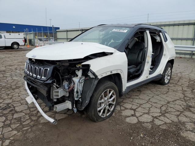 3C4NJDCB8MT586205 - 2021 JEEP COMPASS LIMITED WHITE photo 1