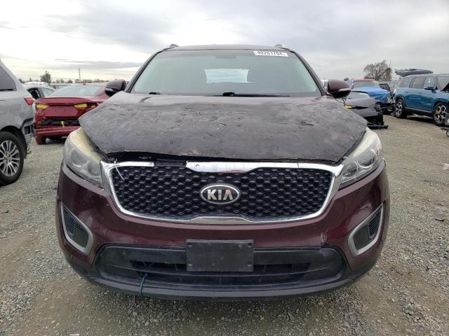 5XYPG4A32HG202077 - 2017 KIA SORENTO LX BURGUNDY photo 5