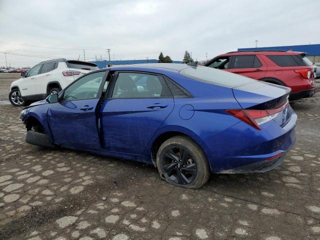 5NPLM4AG3MH020045 - 2021 HYUNDAI ELANTRA SEL BLUE photo 2