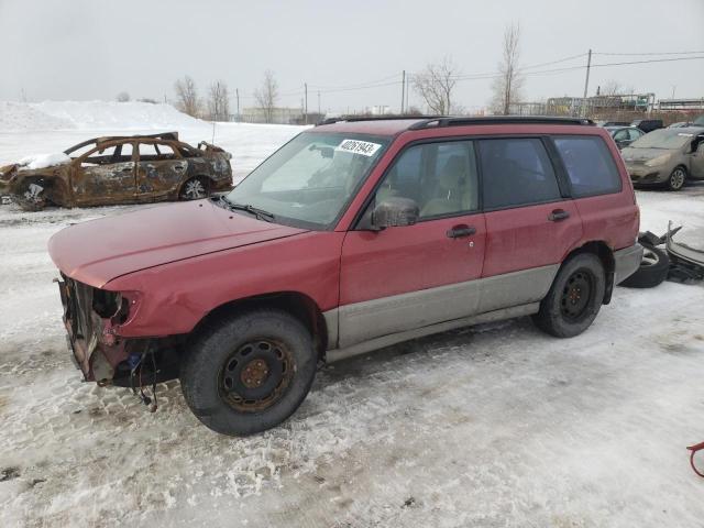 JF1SF6558WH756710 - 1998 SUBARU FORESTER S MAROON photo 1