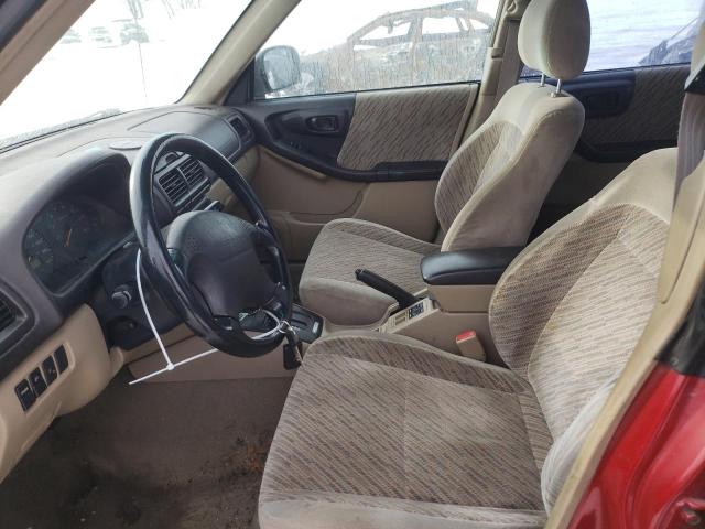 JF1SF6558WH756710 - 1998 SUBARU FORESTER S MAROON photo 7