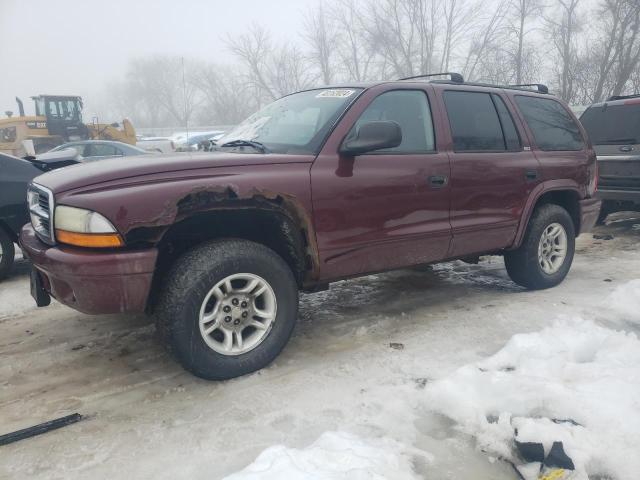 1B4HS48NX2F156550 - 2002 DODGE DURANGO SLT BURGUNDY photo 1