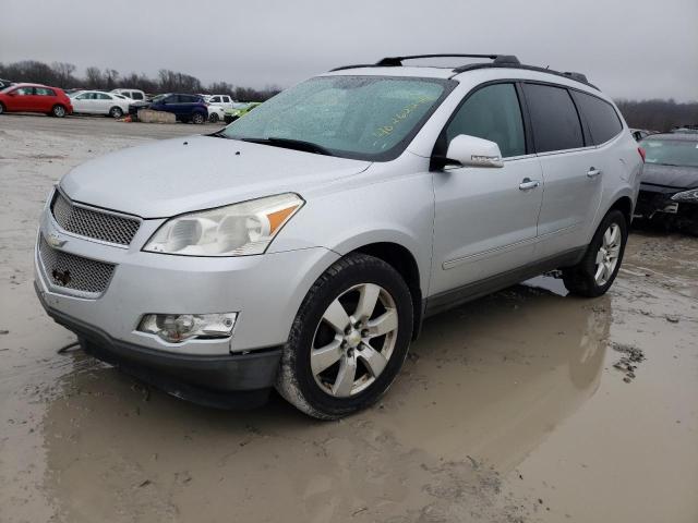 1GNKVLED2CJ333152 - 2012 CHEVROLET TRAVERSE LTZ SILVER photo 1