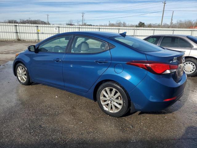 KMHDH4AE7FU381435 - 2015 HYUNDAI ELANTRA SE BLUE photo 2