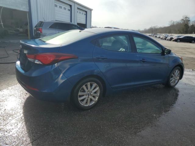 KMHDH4AE7FU381435 - 2015 HYUNDAI ELANTRA SE BLUE photo 3