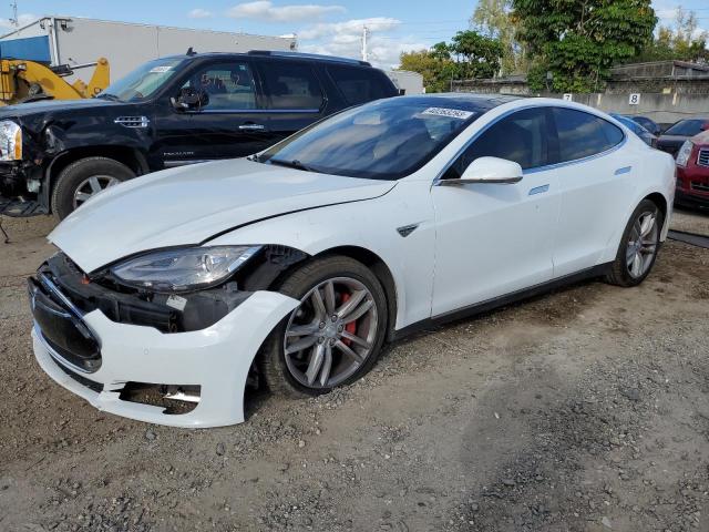 5YJSA1H14EFP32844 - 2014 TESLA MODEL S Սպիտակ լուսանկար 1