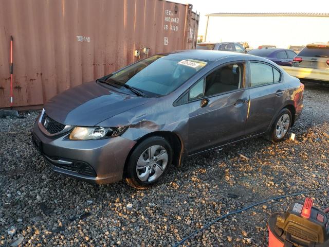 19XFB2F51FE022382 - 2015 HONDA CIVIC LX GRAY photo 1