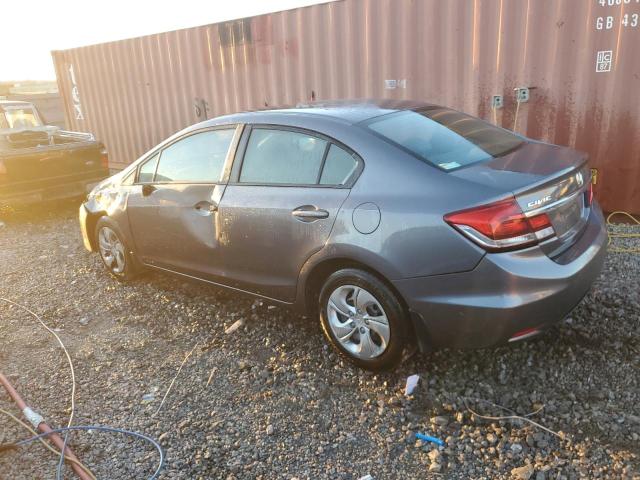 19XFB2F51FE022382 - 2015 HONDA CIVIC LX GRAY photo 2