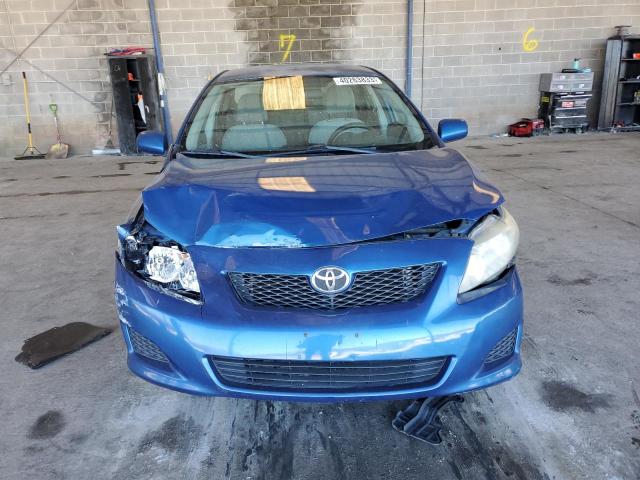 1NXBU40E69Z030136 - 2009 TOYOTA COROLLA BASE BLUE photo 5