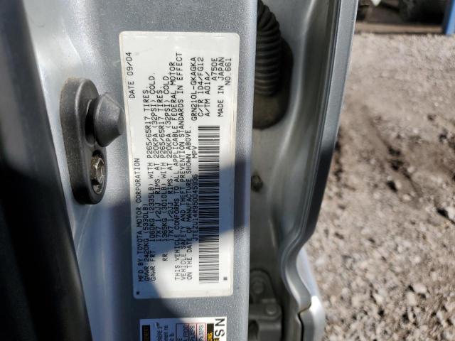 JTEZU14R950045936 - 2005 TOYOTA 4RUNNER SR5 GRAY photo 13