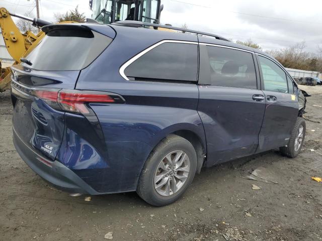 5TDJRKEC3MS016866 - 2021 TOYOTA SIENNA XLE BLUE photo 3