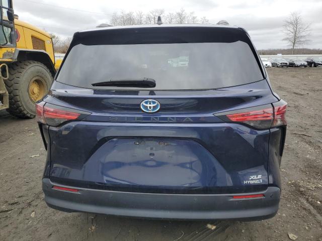 5TDJRKEC3MS016866 - 2021 TOYOTA SIENNA XLE BLUE photo 6