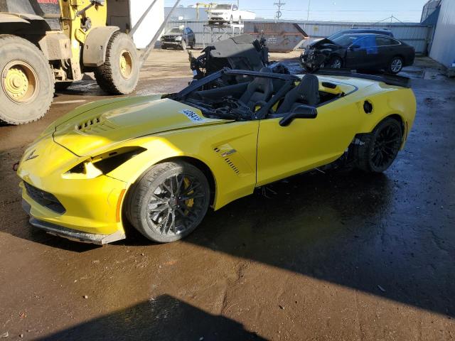 1G1YT3D68H5600492 - 2017 CHEVROLET CORVETTE Z06 3LZ YELLOW photo 1