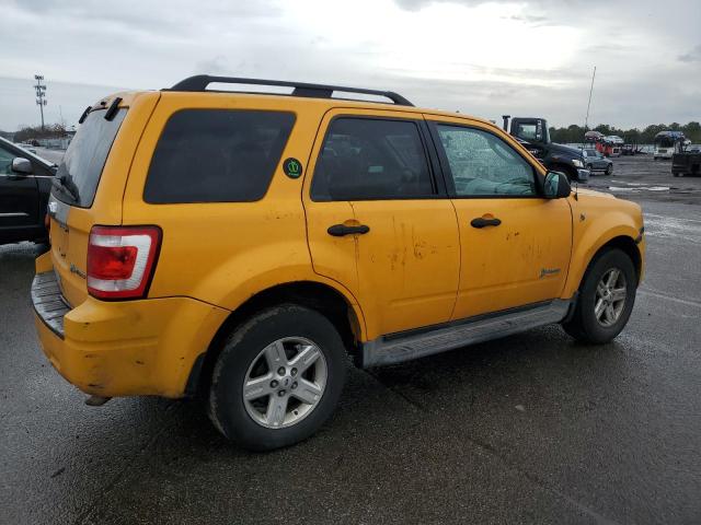 1FMCU4K32CKA52184 - 2012 FORD ESCAPE HYBRID YELLOW photo 3