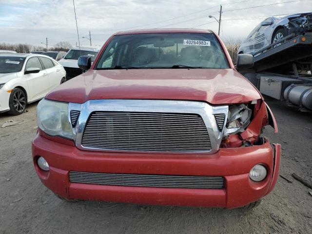 3TMMU4FN6AM015732 - 2010 TOYOTA TACOMA DOUBLE CAB LONG BED RED photo 5