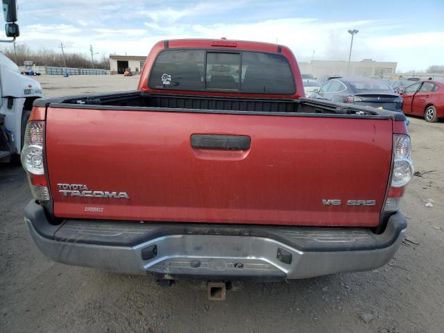 3TMMU4FN6AM015732 - 2010 TOYOTA TACOMA DOUBLE CAB LONG BED RED photo 6