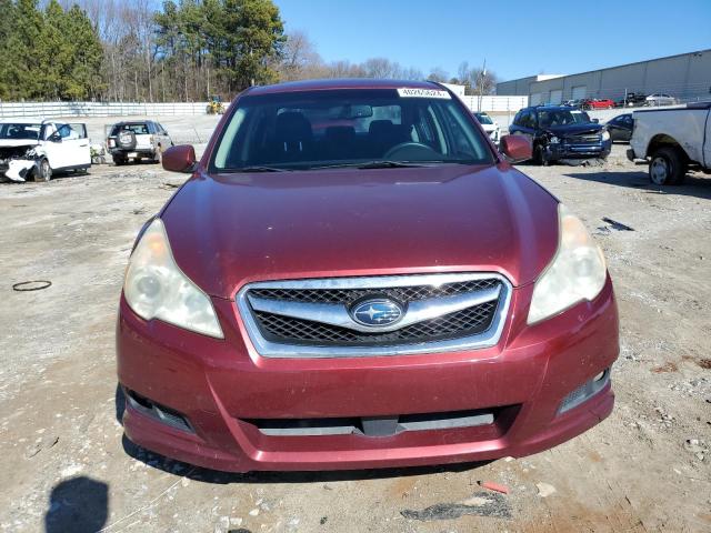 4S3BMBA6XC3043369 - 2012 SUBARU LEGACY 2.5I RED photo 5