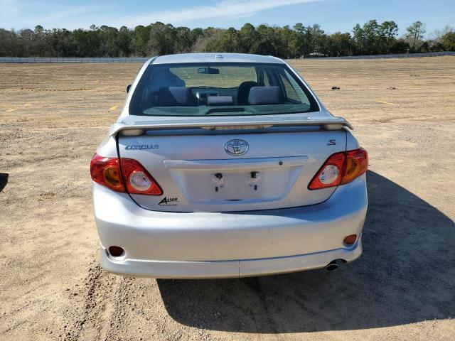 1NXBU4EE0AZ315699 - 2010 TOYOTA COROLLA BASE SILVER photo 6