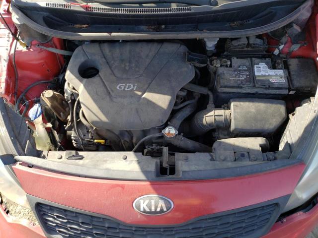 KNADM4A37D6237784 - 2013 KIA RIO LX RED photo 11