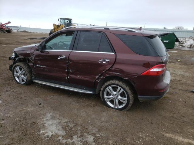 4JGDA5HB8DA157532 - 2013 MERCEDES-BENZ ML 350 4MATIC BROWN photo 2