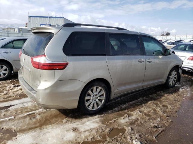 5TDYK3DC0FS677428 - 2015 TOYOTA SIENNA XLE GOLD photo 3