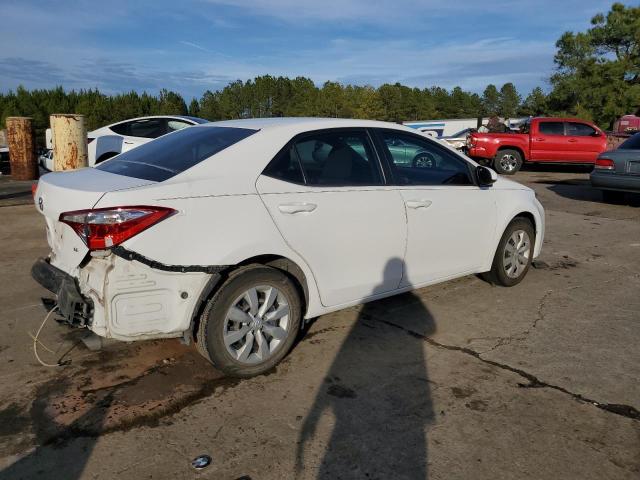 2T1BURHE8EC223885 - 2014 TOYOTA COROLLA L WHITE photo 3