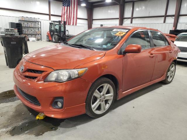 2T1BU4EE2DC073598 - 2013 TOYOTA COROLLA BASE ORANGE photo 1