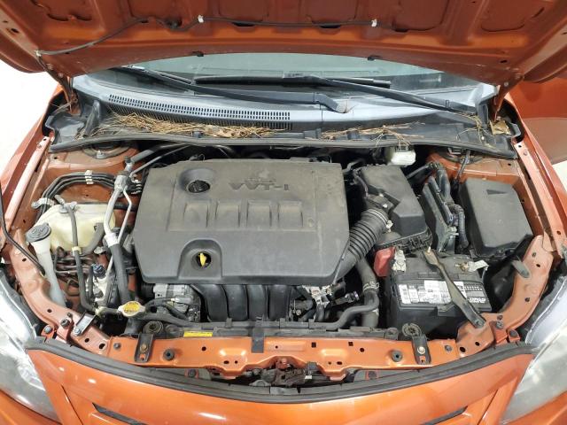2T1BU4EE2DC073598 - 2013 TOYOTA COROLLA BASE ORANGE photo 11
