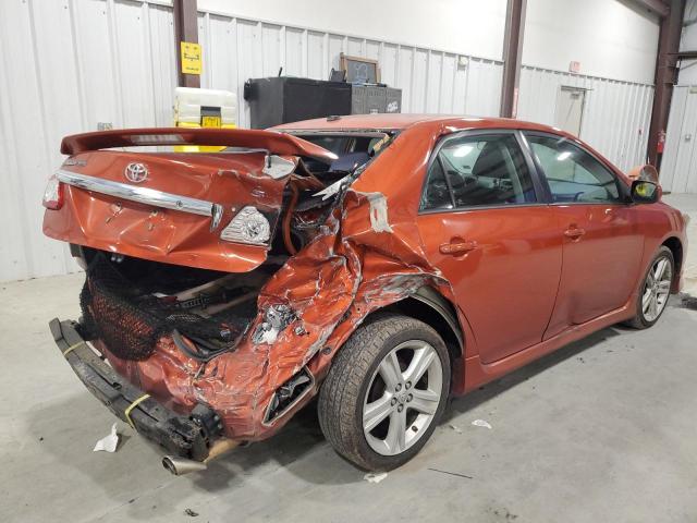 2T1BU4EE2DC073598 - 2013 TOYOTA COROLLA BASE ORANGE photo 3