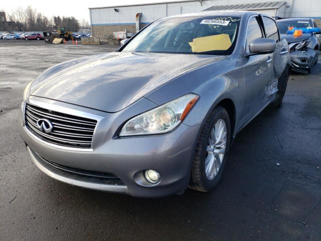 JN1AY1AR4CM580014 - 2012 INFINITI M56 X GRAY photo 1