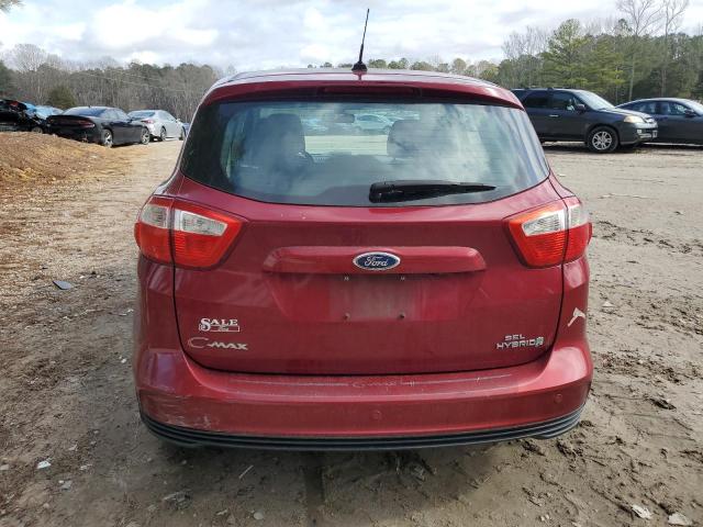 1FADP5BU2DL546898 - 2013 FORD C-MAX SEL BURGUNDY photo 6