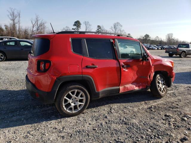 ZACNJAAB6KPK16227 - 2019 JEEP RENEGADE SPORT RED photo 3