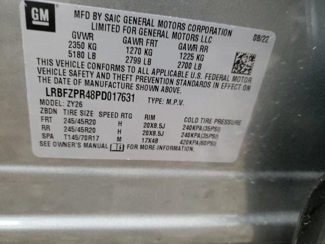 LRBFZPR48PD017631 - 2023 BUICK ENVISION ESSENCE გრაფიტი ფოტო 13